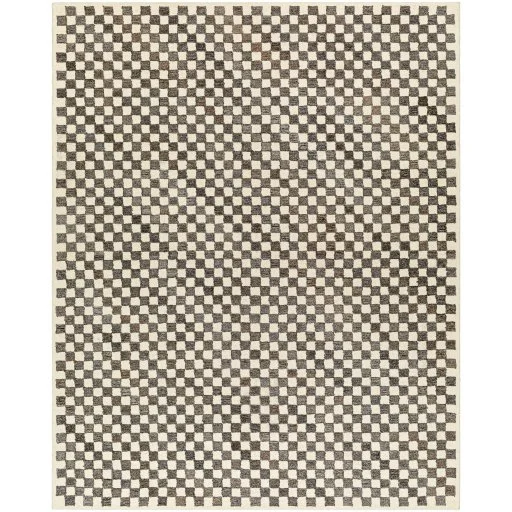 Modernist Checkerboard Wool Area Rug