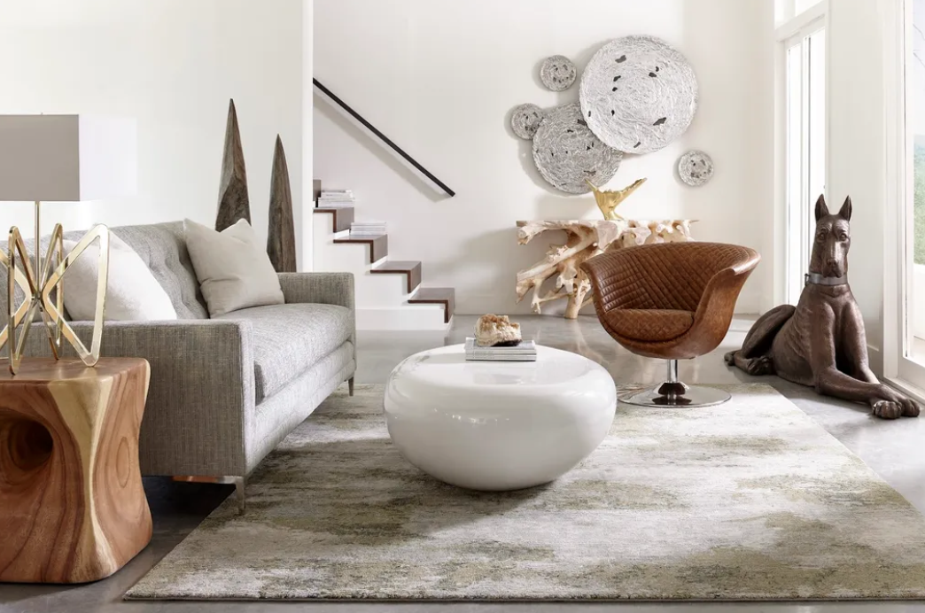 River Stone Coffee Table Styled Designer Living Room