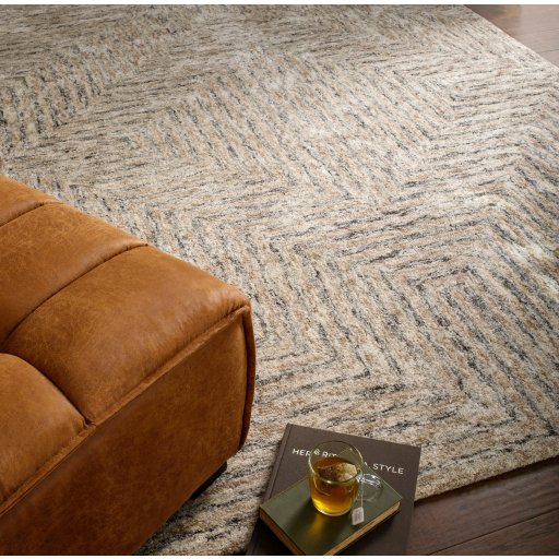Tan Leather Chair 1970s Style Falcon Natural Rug Collection