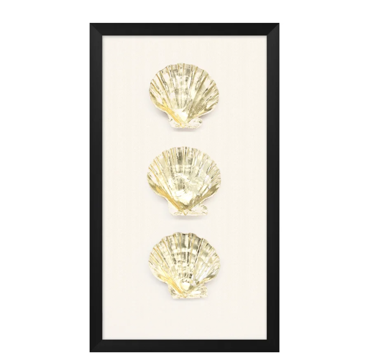 Gold Leafed Scalloped Shell Wall Art.png