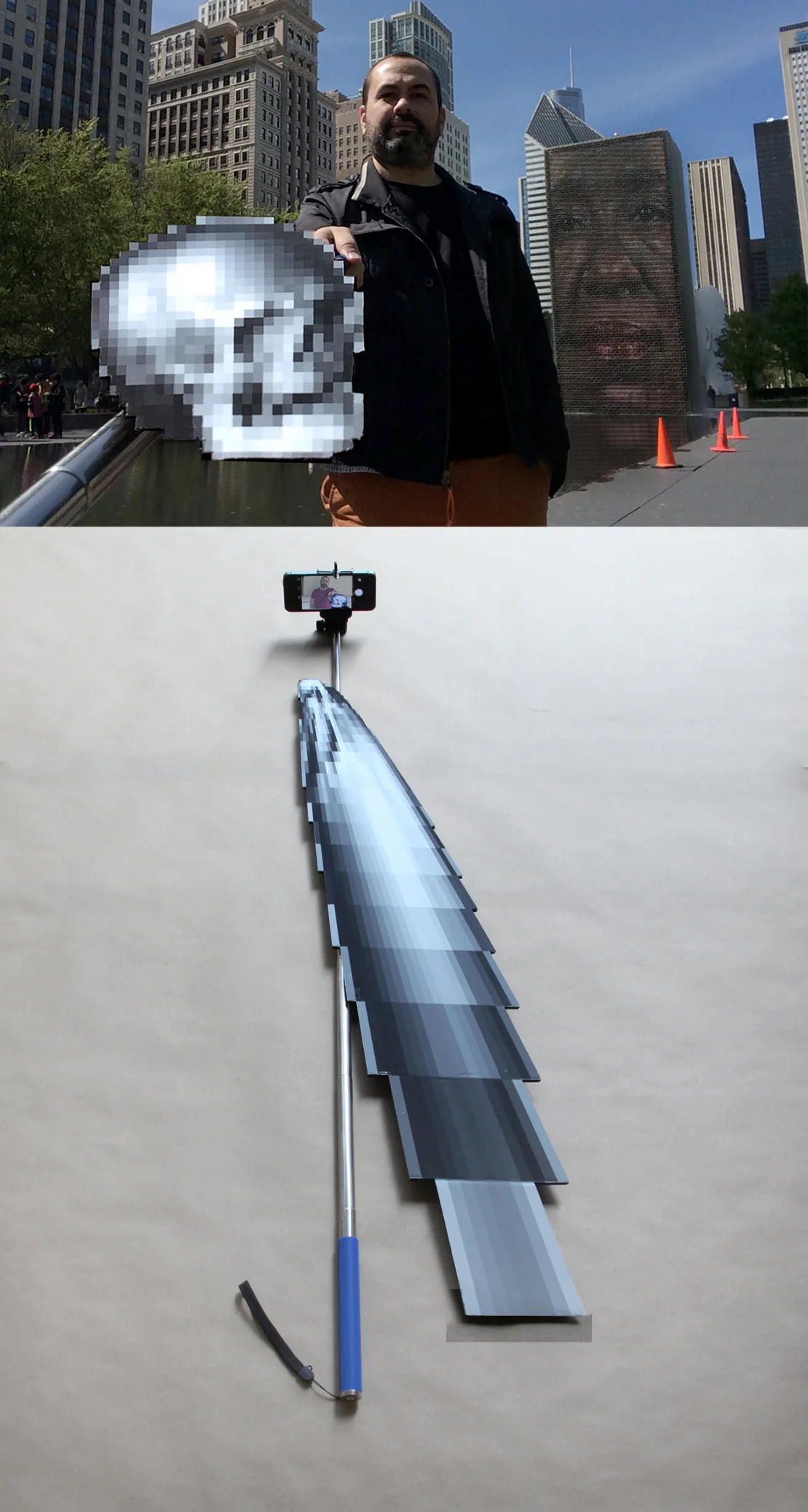 Skull as memento mori, a reminder of mortality.