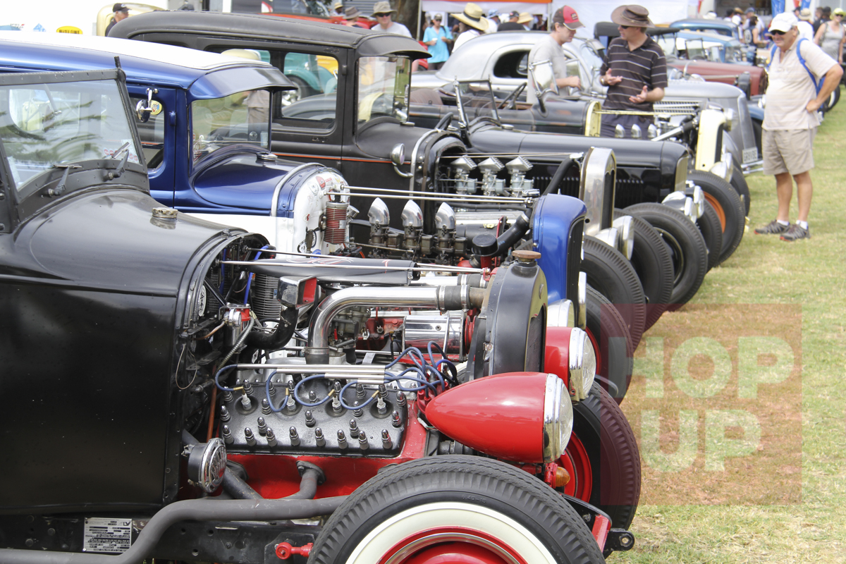 As you would expect, the Retro Junction display was a tasteful buffet of early style engines featuring multiple carburettors and rare speed equipment.