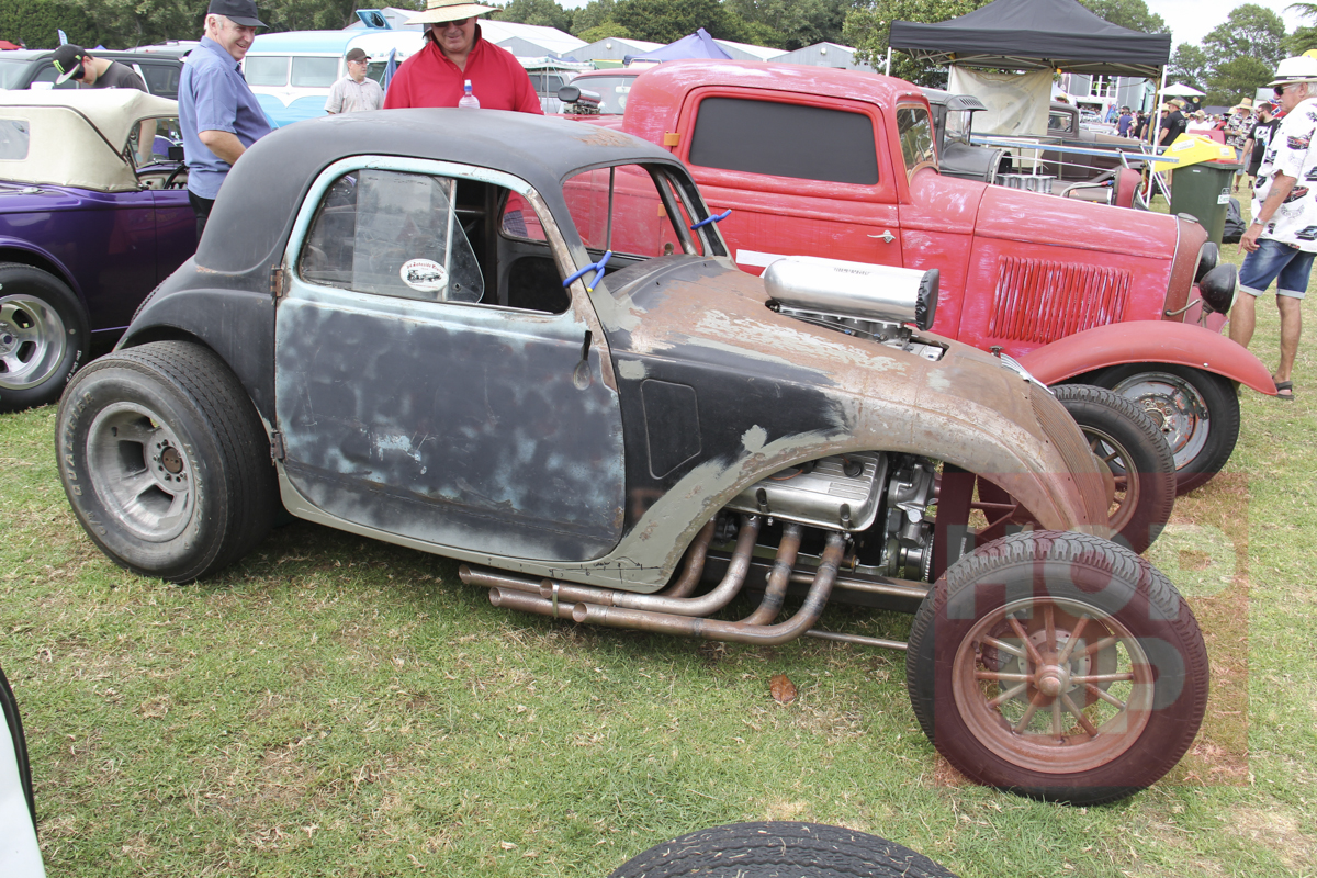 You’re forgiven for thinking Kurt Stockman’s Fiat Topolino is an old quarter mile refugee from the sixties. It’s being built for the street with a Hilborn mechanical injector upon a blown 392 Hemi engine. 