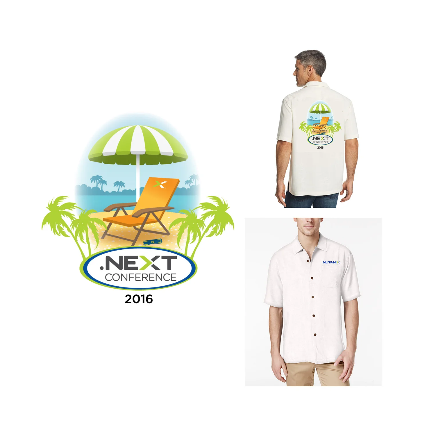   Next Conference Logo and Promotions: Next   Designed and produced the Next Conference Brand look. This design was used on shirts, print collateral, and was also adapted to a special pair of tennis shoes. 