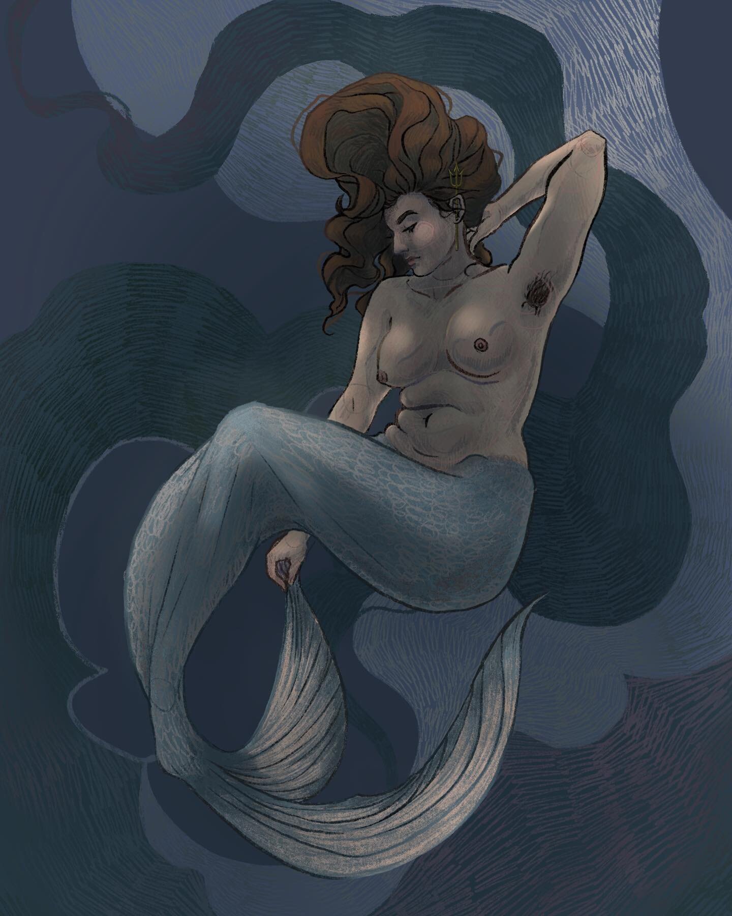 #mermay is something I look forward to every year, even though I haven&rsquo;t had the time to participate in some years. I&rsquo;m giving myself the grace to just draw as much as I can, not necessarily every day. 

So here&rsquo;s the first (or hope