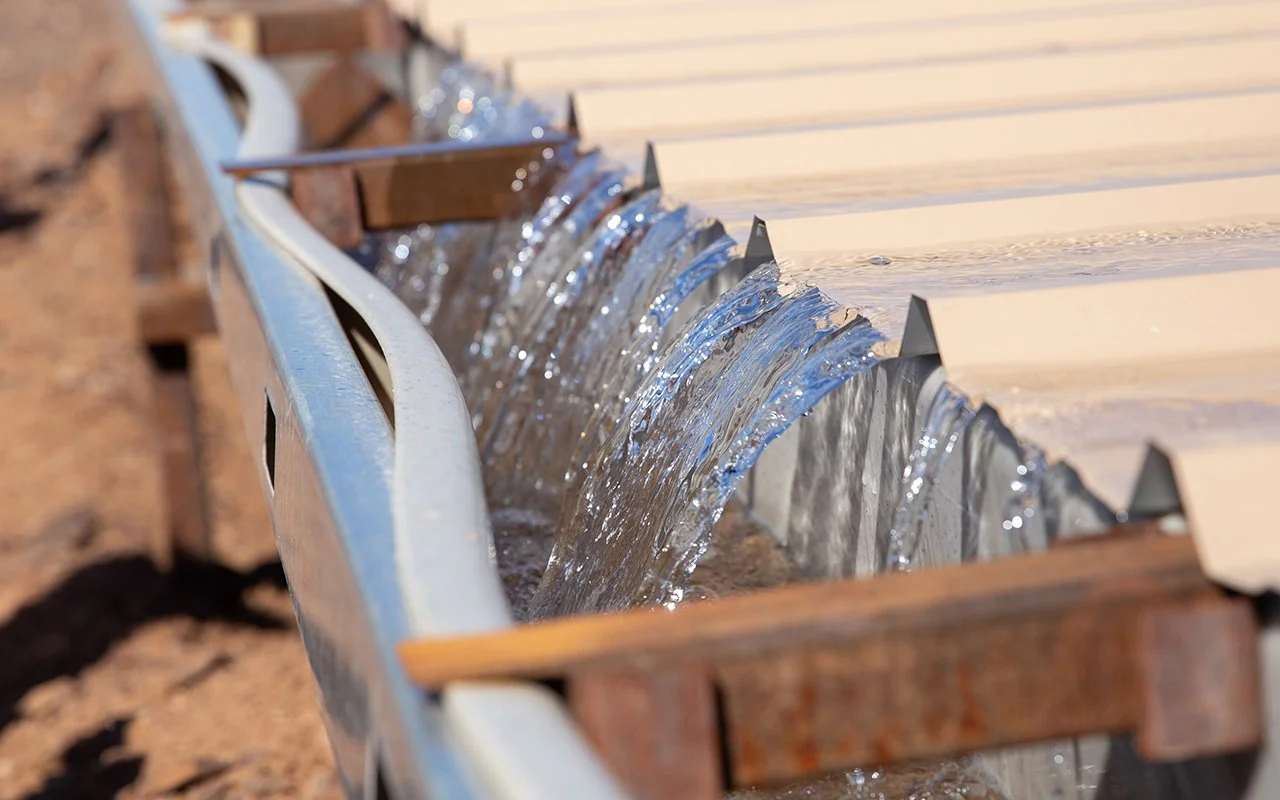 Water collected by catchments is stored in cisterns to ensure that local wildlife can survive drought. Some newer catchments can store up to 10,000 gallons. (Photo by Nick Serpa/Cronkite News)