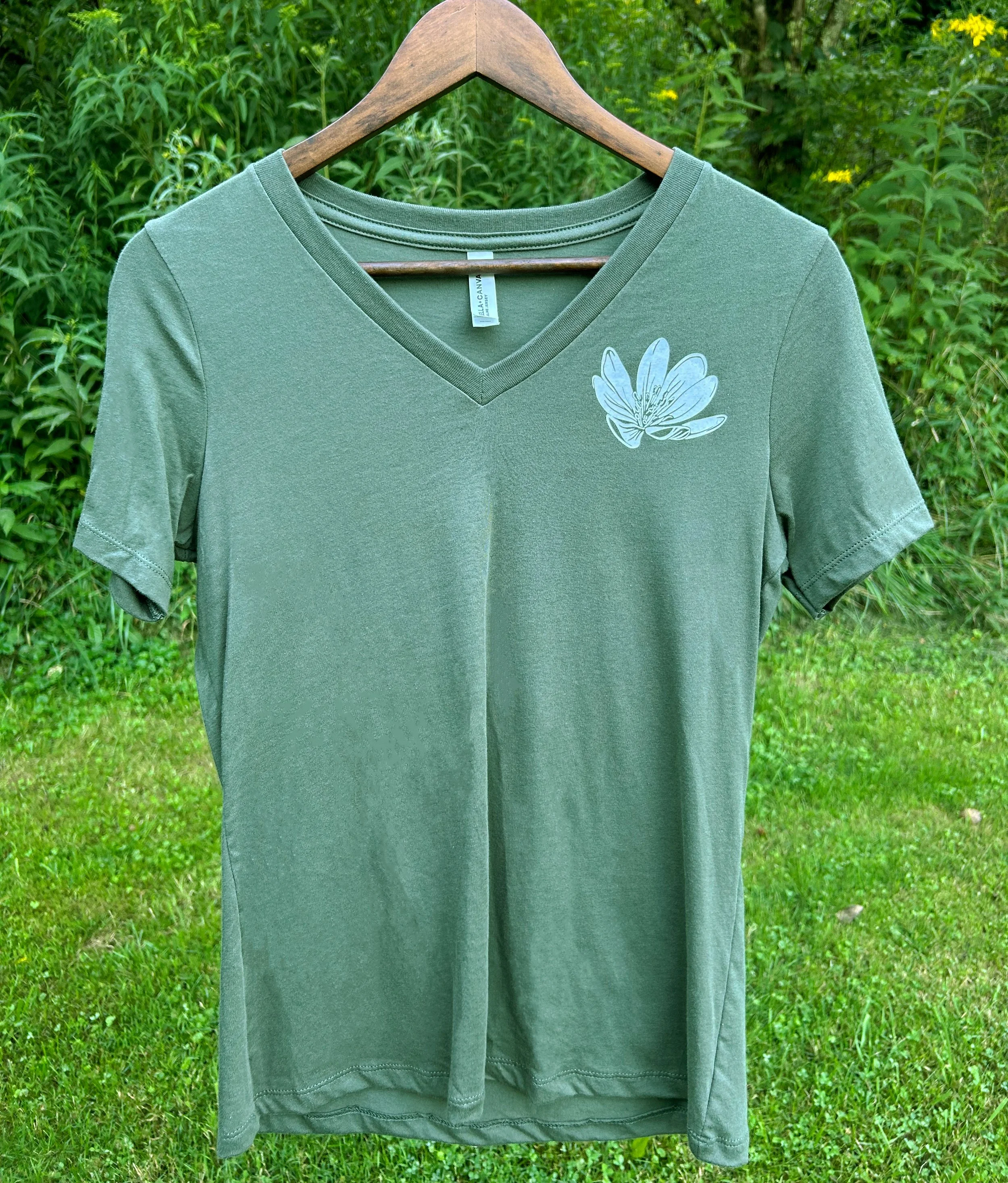 Spring Wild Flowers V-neck