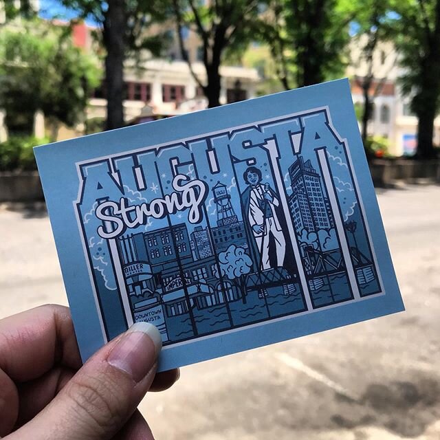 FREE stickers are in! If you&rsquo;re in the neighborhood stop by and grab a few! For your convenience we&rsquo;ve placed a batch right outside our front door. (Look for the mailbox 👀) #augustastrong