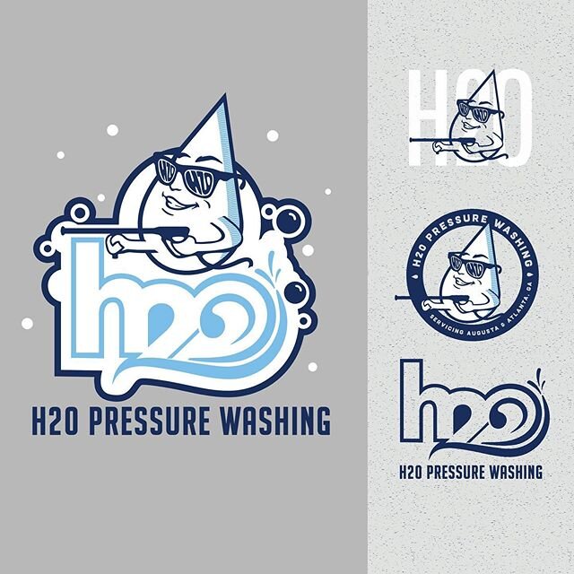Client #logo design and custom apparel. Fun project start to finish for @h20pressurewash 💦
