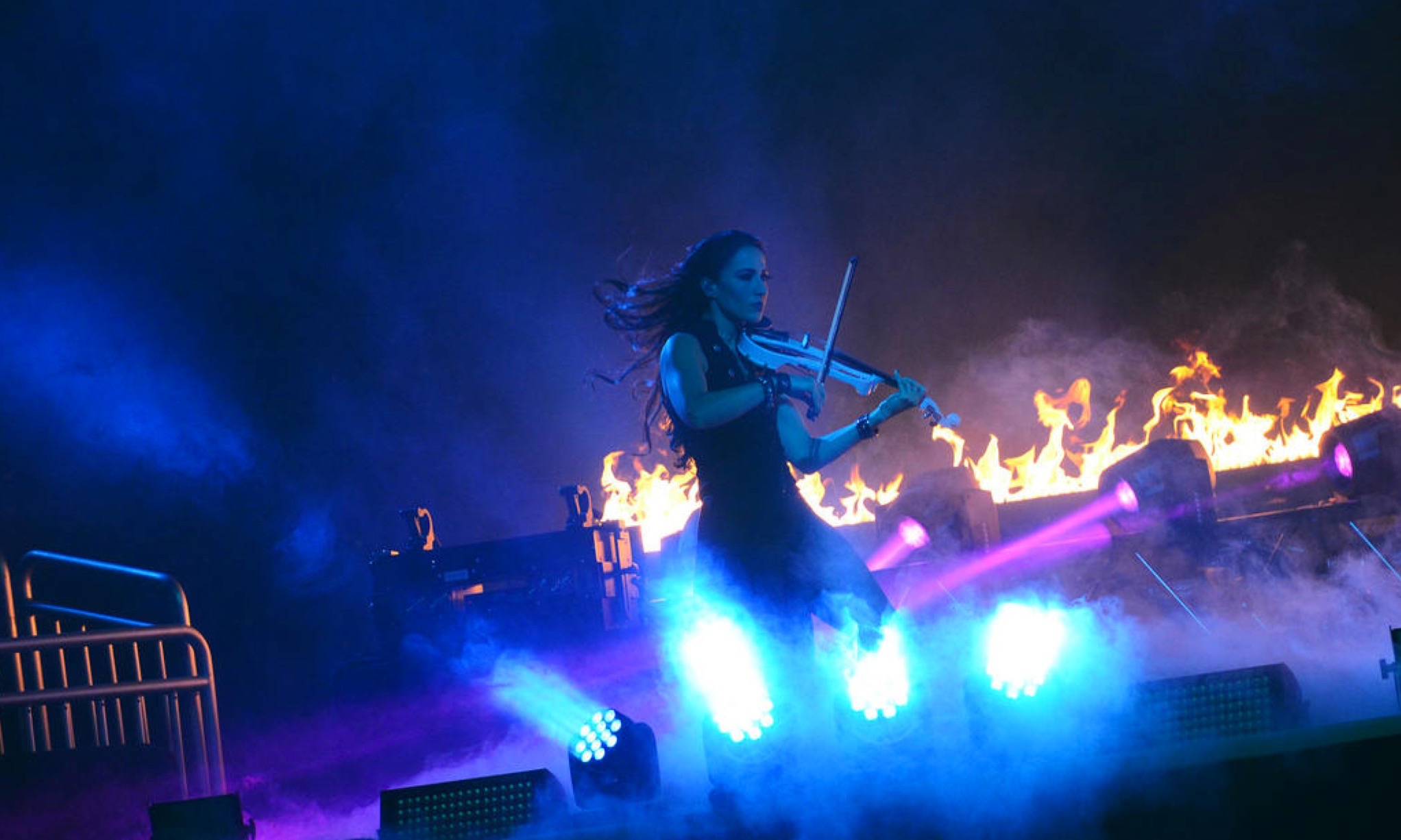Electric violinist for the Trans Siberian Orchestra