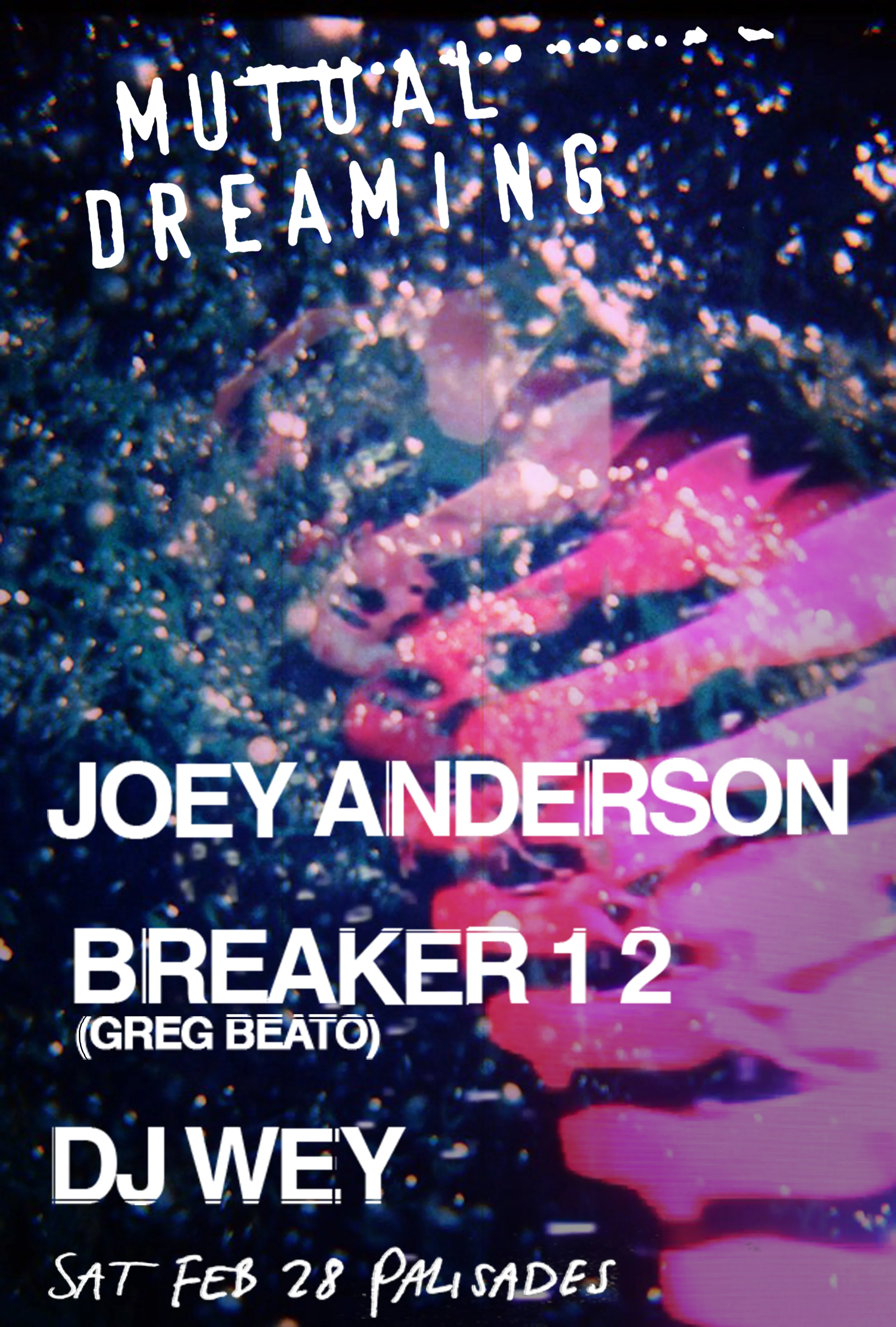 Mutual Dreaming: Joey Anderson, Breaker 1 2 (Greg Beato), DJ Wey February 2015