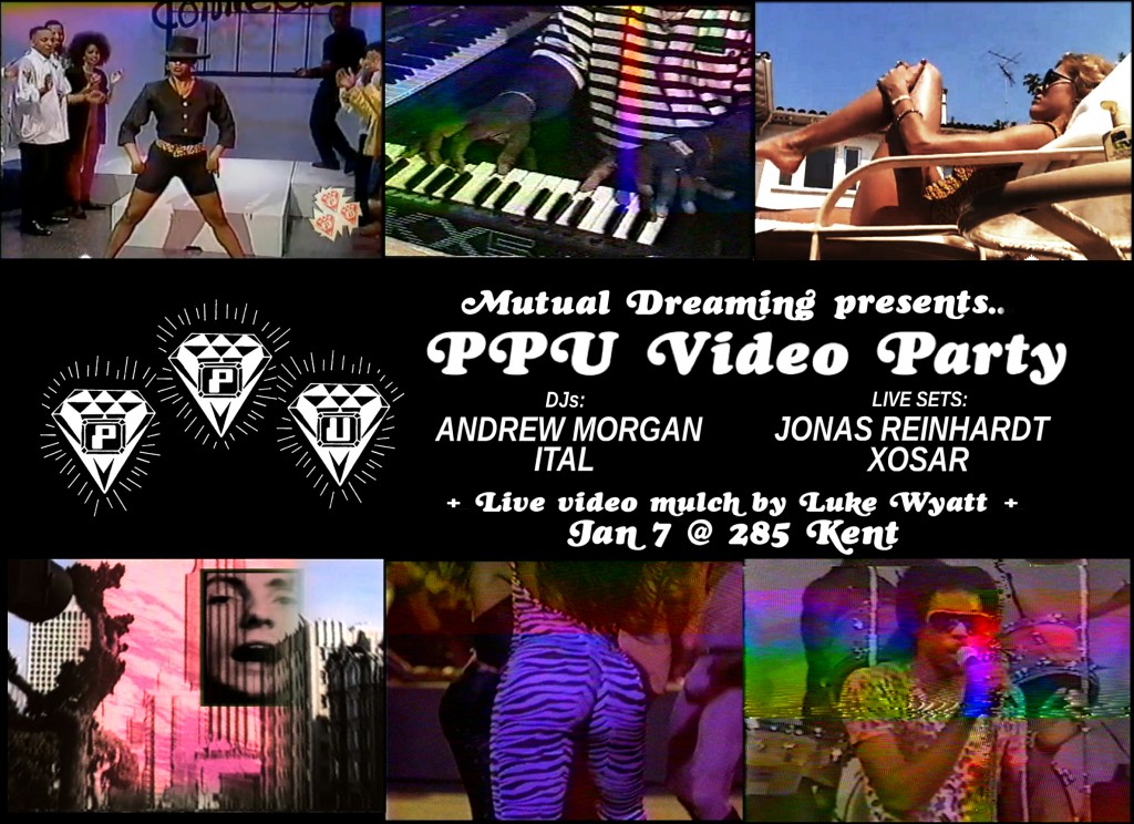    Mutual Dreaming's P.P.U. Video Party: Andrew Morgan, Ital, Jonas Reinhardt, Xosar   January 2012 