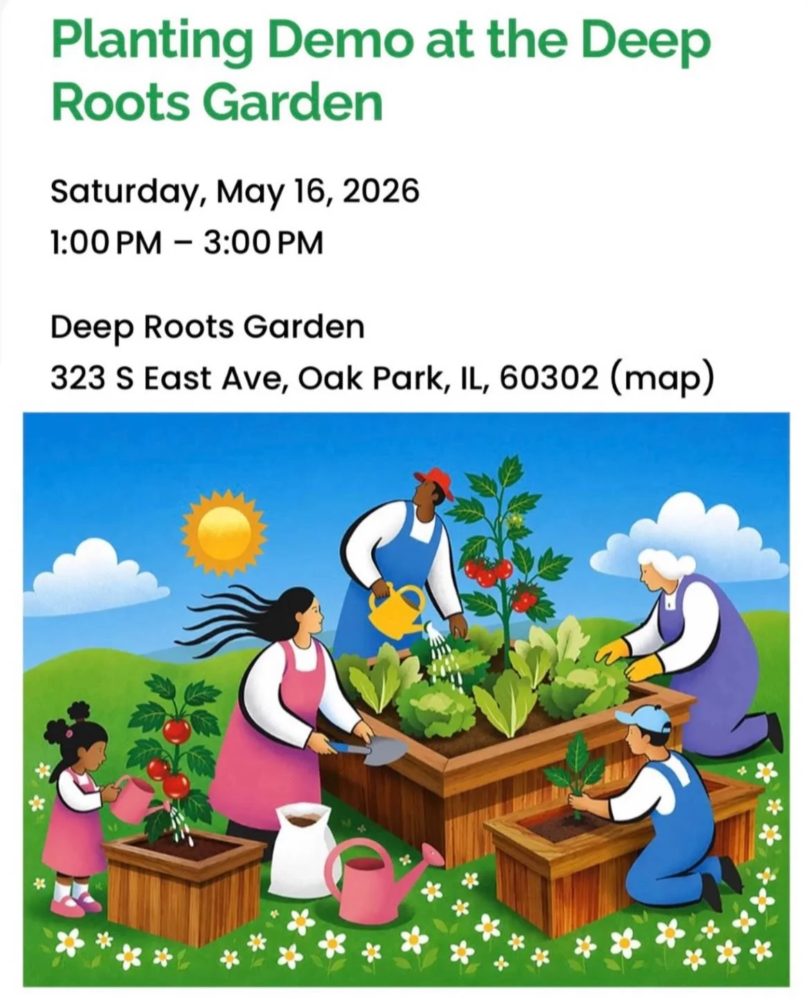 Come learn our gardening method and find out how to grow more food with less effort! Check out the events page on our website to learn more. https://www.deep-roots-project.org