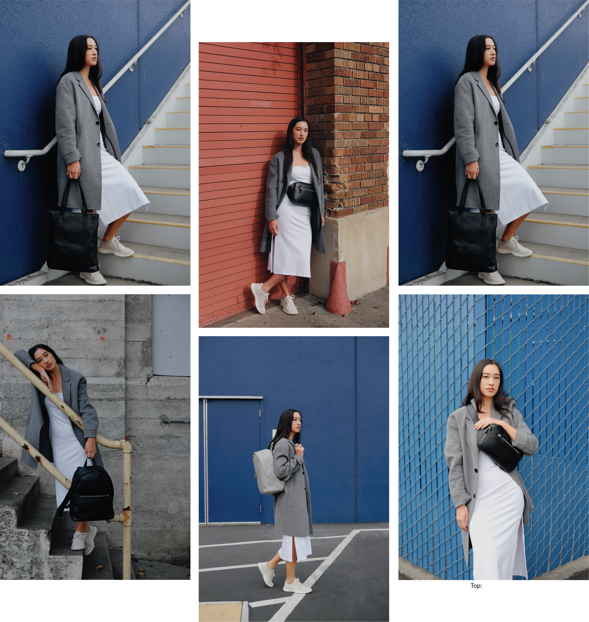 Bags featured: NO° A1 - BLACK | NO° D1 - BLACK | NO° C1 - BLACK | NO° C2 - GREY