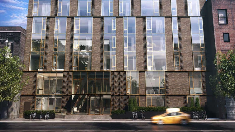 Designed by ODA Architects, this 2-tower development exhibits a dark masonry exterior and offers studio to 4 bedroom residences priced between $895K and $4.59MM. The building is situated at 505 West 43rd Street and has the architectural influence of Hell's Kitchen, giving a bustling neighborhood to its residents. The interiors are the view of Escobar Design and feature spacious floor plans, luxurious master bedrooms, oak floorings, and penthouse layouts. The kitchens are sleek and equipped with high-end appliances by Bosch & Thermador. This high-profile refuge with a contemporary design also offers a wide range of amenities, which include a lobby, pool, courtyard, gym, kid's room, lounge, and bike storage, ensuring a convenient and elegant lifestyle for residents, befitting the true definition of modern living. CITY REALTY ARTICLE 505 West 43rd Street is a pair of post-war condominium buildings in Manhattan's Midtown West neighborhood finished in 2018. Situated at 505 West 43rd Street, between Tenth Avenue and Eleventh Avenue, the development contains 123 units and rises 16 stories. The elevatored buildings' amenities include: lounge/library, roof deck, courtyard, pool, children's playroom, fitness center, bike room and terraces / balconies. CONTACT US FOR MORE INFORMATION ABOUT THIS AND OTHER NEW DEVELOPMENTS IN NYC, BROOKLYN & QUEENS!