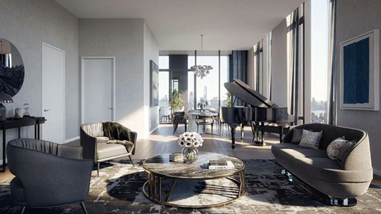Situated in the heart of NoMad and standing 55-stories high, 277 Fifth is the work of Rafael Viñoly and features 1 to 4 bedroom residences starting from $1.9Million. The interiors are done by the acclaimed Jeffrey Beers International and exhibit a fusion of richly grained white oak, walnut and lustrous Italian marble, decorated with floor-to-ceiling windows that frame views of Manhattan and Madison Square Park nearby. The spectacular façade of the building and its captivating interiors promise nothing less than a modern, cosmopolitan living in all convenience and elegance. A lengthy list of exclusive amenities includes a lobby library, private dining room, entertainment suite with separate bar, kid’s club, full-time doorman/concierge, porter services, yoga studio, live-in superintendent, fitness club, sauna rooms, vehicle concierge, private storage, fifth avenue terrace, and dry cleaning services. CITY REALTY ARTICLE 277 Fifth Avenue is poised to be among the tallest residential towers in the city. Rising from a prime corner on Fifth Avenue and 30th Street in the rapidly rising NoMad, residents will have spectacular views of the Empire State Building and the Manhattan skyline. The building is being developed by Victor Homes and designed by renowned architect Rafael Vinoly. CONTACT US FOR MORE INFORMATION ABOUT THIS AND OTHER NEW DEVELOPMENTS IN NYC, BROOKLYN & QUEENS!