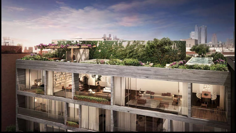Featuring 2 to 4 bedroom residences priced from $4.725 MM, as well as a 4-bedroom penthouse with a private terrace, Jardim is the Brazilian architect, Isay Weindfeld's debut NYC building. The façade is luxe and flaunts the floor-to-ceiling windows of the residences. The interiors are embellished with sliding glass doors and open, spacious floor plans, thermal and acoustic insulation and custom kitchens equipped with Italian cabinetry by Molteni and doors and walls of an enticing honey-colored American oak. The full-floor residences enjoy direct private elevator access and sum up the true meaning of a cosmopolitan, elegant, and deluxe living in NYC. The amenities are carefully curated and include a lobby, spas, 24-attendant, sky-lit indoor pool, fitness center, event prep room, kids' playroom, laundry room, and purchasable private storage lockers for residents. CITY REALTY ARTICLE This apartment complex consists of two differently massed and styled 11-story buildings at 527 West 27th Street near the High Line in Chelsea was scheduled for completion in 2016. The project is known as Jardim and has 36 condominium apartments. The developer is Centaur Properties and Greyscale Development Group. Isay Weinfeld is the architect. Future Green Studios is the landscape architect. It is just west of a 39-unit single-building project of a much more curvaceous but similar height designed by Zaha Hadid, who died in 2016. CONTACT US FOR MORE INFORMATION ABOUT THIS AND OTHER NEW DEVELOPMENTS IN NYC, BROOKLYN & QUEENS!