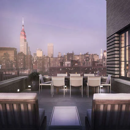 Standing 12 storeys tall and featuring 19 residences listed from $4.6MM, 550 West is a reflection of Cary Tamarkin's signature designs, with its gigantic metal casement windows and eye-catching façade. The hand cast limestone Roman bricks and expansive walls of glass speak volumes about the convenient, cosmopolitan, and elegant living 550 West has to offer. The building is a composition of full-floor units, duplexes, and 3 penthouses. The kitchens feature Pietra Cardosa countertops and Wolf, Sub-Zero and Miele appliances as well as high-end fixtures and fittings. The amenities are both whimsical and practical and include a full-time doorman, a fitness room, sauna, laundry room, bicycle room, private storage room, and a pet-friendly environment in the residences. CITY REALTY ARTICLE This attractive, 12-story apartment building at 550 West 29th Street between 10th and 11thavenues in Chelsea was completed in 2017 by Cary Tamarkin and High Line Development Group LLC, Mr. Tamarkin was also the architect and Hill West was the architect of record. The building contains 19 condominium apartments. The ground floor will have about 4,572 square feet of retail space. Mr. Tamarkin’s other buildings include 10 Sullivan Street, 456 West 19th Street and 508 West 24th Street. CONTACT US FOR MORE INFORMATION ABOUT THIS AND OTHER NEW DEVELOPMENTS IN NYC, BROOKLYN & QUEENS!