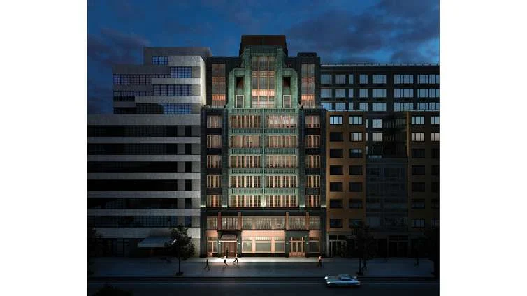 With its green terracotta façade and custom cotton-clad oak windows, The Fitzroy is a collaboration between Roman and William's design and JDS Development Group and Largo's architecture. The building features 14 units, with 2 to 5 bedrooms, priced from $6.1MM. The elaborate floor plans, sun-lit expanses of rooms, sprawling windows and creative designs make this development a haven for residents, offering them a contemporary, luxe, and elegant living in New York. The Fitzroy is located temptingly close to the High Line and Whitney Museum of Art. The exquisite and carefully curated list of amenities includes a 24-hour attended lobby, fitness center, and wine cellar, storage room for each residence, rooftop lounge with summer kitchen, children's art studio, laundry room, and bicycle storage. CITY REALTY ARTICLE The Fitzroy is a stunning, deep-green, terracotta-clad, mid-rise, mid-block residential condominium at 514 West 24th Street in Chelsea. It was developed by JDS Development Group and Largo Investments and scheduled for completion in 2016. JDS recently made condominium conversions of the handsome Walker and Stella buildings on the West Side that were designed in Art Deco-style by Ralph Walker. This new building has 14 apartments. Roman & Williams, which is headed by Stephen Alesch and Robin Standefer who were married when they were film editors in Hollywood, was the architect and the IBI Group-Gruzen Samton is the architect of record. The building is named after a British Lieutenant General named Charles Fitzroy who lived in Greenwich Village in the 18th Century and whose “military success brought forth naming a highway in his honor,” according to the building’s website. “Before the Manhattan grid,” it continued, “the Fitzroy Road ran through current day from West 14th Street through present Eighth Avenue, to 40th Street and Ninth Avenue.” CONTACT US FOR MORE INFORMATION ABOUT THIS AND OTHER NEW DEVELOPMENTS IN NYC, BROOKLYN & QUEENS!