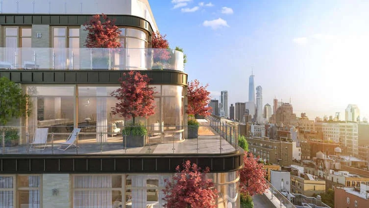 Designed by the celebrated AD100 landscape architect, Edmund Hollander, this 12-storey condo building features 61 units of 1-5 bedrooms, designed by Rawlings Architects and listed from $1.775M. The homes are currently soft-selling, establishing a timeless presence in the intimate and desirable neighborhood of Noho. The building exhibits a contextual yet contemporary design, with the interiors, designed by the AD100 interior designer, Ryan Korban, exhibiting impeccably tailored layouts, mirroring meticulous attention to detail in the master bedrooms, baths as well as the custom kitchens. The expansive windows, generously spacious floor plans and high-performance fittings and fixtures in each home establish a convenient, modern and elegant living for the residents. A robust amenity package includes a doorman, concierge, elevator, bike room, live-in super, private parking, swimming pool, garden, landscaped courtyard, state-of-the-art fitness center, and a 24-hour attended lobby. CITY REALTY ARTICLE 40 Bleecker Street is a post-war condominium building in downtown Manhattan's NoHo neighborhood finished in 2019. Situated between Bleecker Street and East Houston Street, the building contains 61 units and rises 12 stories. The elevatored building's amenities include: basement storage, pool, elevator, fitness center, on-site parking, outdoor entertainment space, laundry room, bike room and terraces / balconies. CONTACT US FOR MORE INFORMATION ABOUT THIS AND OTHER NEW DEVELOPMENTS IN NYC, BROOKLYN & QUEENS!
