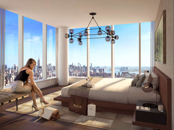 The 800-foot-tall modern glass condominium tower located on the edge of the New York Harbor on the Lower East Side, One Manhattan Square has all the luxuries, comfort and glam one could wish for. Currently,this beauty has active units starting at $1.22MM with tax abatement50% of 3% commission paid at contract signing. Meyer Davis, the award-winning studio behind world-class hotels, elite private homes and Oscar de la Renta’s flagship retail boutiques, has designed residences that rival five-star resorts. The luxurious interiors are a joy to live in combining style, comfort and function. Each kitchen is equipped with custom cabinetry, Miele premium appliances and Dornbracht fittings – accented by a stainless-steel mosaic backsplash, back-channel with integrated storage and stone bartop with options available for dark and light scheme. In a nutshell, the designer has put in everything to make the property a grand project. The amenities include unlimited luxury offers like sports club, entertainment and recreation for adults and children, 7 kinds of spa options, private motor court, a grand lobby, and 24-hour doorman and concierge. Schedule a tour to make this property your home. CITY REALTY ARTICLE The Lower East Side has been a vast and wide, low- and mid-rise, residential swath hugging the East River for decades until Extell Development decided to erect this 811-foot-high condominium apartment tower in 2015 just to the north of the lovely, 330-foot-high, Manhattan Bridge. The elegant tower, whose address is 252 South Street one block north of the bridge, is known as One Manhattan Square. Confucius Plaza, a curved, brown-brick, 44-story, apartment tower designed by Horowitz & Chan on the south side of the bridge several blocks inland, has been the tallest structure on the Lower East Side since it was erected in 1976. Extell’s new tower will be about twice as high with about 80 stories. While it falls short of the arbitrary, 1,000-foot-plus minimum height for a “SuperTall,” its undeniable “stand-aloneness” when announced and very high visibility certainly make it “Super.” Extell is no stranger to “SuperTalls” as its 1,004-foot-tall mixed use tower, One57, designed by Christian de Portzamparc, at 157 West 57th Street, was the first of the very tall skyscrapers to sprout along 57th Street on what has become known as “Billionaire’s Row.” With 811 rental apartments, this tower is certainly not a minor player in the city’s residential sweepstakes and since its announcement it has been joined by several other, nearby very high-rise projects that promise to make this area one of the city’s most dramatic, and most isolated, very-high-rise clusters. They are in the Two Bridges neighborhood between the Manhattan and Williamsburg bridges. One Manhattan Square is due for completion in the third quarter of 2018 and its “poor door” smaller “affordable,” 205-unit building at 229 Cherry Street is due for completion in 2018. The other new very tall towers include the very handsome, 1,000-foot-high, 639-unit, green-terracotta building at 247 Cherry Street planned by JDS Development Group and designed by SHoP Architects, the same team that is developing the 1,427-foot-high, very skinny tower at 111 West 57th Street. JDS bought about 500,000 square feet of air rights for its project for more than $50 million from the Settlement Housing Fund and the Two Bridges Neighborhood Council. The 77-story JDS rental tower, which will have three skydecks similar in massing to the indendations at 432 Park Avenue and the MetLife building straddling Park Avenue, will be one block north of One Manhattan Square. The five-sided JDS tower will be partially cantilevered over the 10-story residential building at 80 Rutgers Slip. A block closer to the East River, L and M Development and the CIM Group plan two taller towers with a total of 1,350 apartments of which 25 percent will be “affordable” on a site at 260 South Street two blocks further north. The taller of the two towers, both designed by Gary Handel, will be about 800 feet tall. In December, 2016, the Starrett Corporation plan another a 62-story tower at 259 Clinton Street on a two-story podium between Piers 42 and 35 with ground floor retail one foot above the flood plain in front on the FDR Drive. This project, which will also have 25 percent of its apartments “affordable,” is being designed by Perkins-Eastman very tall tower at 272-283 South Street. The Chinatown Working Group plan proposed a 350-foot height limitation on new development along the East River but the city’s Department of City Planning rejected the plan in February, 2015 and a spokesman for the department was quoted at the gothamist.com as stating that it was “too vast an undertaking” and would interfere with the goals of Mayor de Blasio’s Housing New York program to erect 80,000 “below market-rate apartments in the next 10 years.” In June, City Council member Margaret Chin and others asked the city to create a master plan for the neighborhood in view of the radical increase in building heights of these proposals in comparison with the mid-rise towers of the area’s many housing projects. In August, 2016, the Department of City Planning, however, rejected a request to require JDS, L and M and the CIM Group and Starrett to have their towers go through the Uniform Land Use Review Process (ULURP) that would have required approval from the community board, the borough president and the City Council. City Planning Commissioner Carl Weisbrod maintained in an August 11 letter that while the changes might be significant for the neighborhood, an astounding understatement, they did not require any new zoning actions or waivers. All of these towers are “as-of-right,” which means that they do not require public review. That fact is astounding. These developers have, effectively, “outsmarted” the city and community groups. In a city that has become famous in recent decades for the power of its NIMBY (Not In My Back Yard) groups opposed to new development in their neighborhoods, such an oversight in such a political alert neighborhood. Indeed, although the Lower East Side had not flashed super-luxury credentials, One Manhattan Square tower does have some exclusivity despite its vast number of small units: it was initially only being marketed, reportedly, to buyers in Asia with exhibitions in Shanghai, Hong Kong, Beijing, Singapore and Kuala Lumpur. Adamson Associates Architects (AAI) has designed the glass-clad tower. Interiors are designed by Meyer Davis. West 8 is the landscape architect. CONTACT US FOR MORE INFORMATION ABOUT THIS AND OTHER NEW DEVELOPMENTS IN NYC, BROOKLYN & QUEENS!