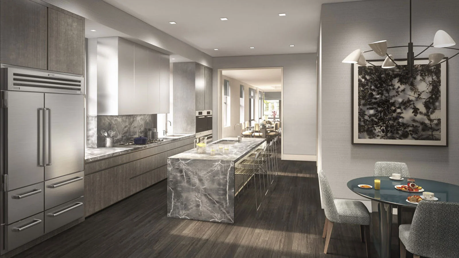 Marking a classic Soho aesthetic, 52 Wooster is an intimate boutique building developed by Continental Ventures. The architecture is by Arpad Baksa and dictates a sophisticated and sleekly modern residential building in one of the most sought after neighborhoods in Soho. This new building has only penthouse remaining, priced at $14.8MM. The interiors are imagined by GRADE, with the oversized windows and soaring ceilings of the home that will guarantee you a generously planned and airy cocoon, with the graceful, flowing layouts drenched in light. The wide-plank rift sawn white oak flooring gives the residences a captivating and dreamy look, adding to its meticulously-detailed interiors exhibiting nothing but comfort, modernist taste and luxurious living. The residences offer commendable services of a doorman and a private storage room for each residence. The neighborhood is vibrant and lively, with an endless list of dining, cafés, museums and recreational spots for families. CITY REALTY ARTICLE The Landmarks Preservation Commission approved a certificate of appropriateness in September 2006 for a new building planned for 52 Wooster Street in SoHo that was distinguished by the split personality of its façades. The approved design had been revised by Arpad Baksa, the architect for the planned 6-story building that would rise on an existing parking lot at the southeast corner of Broome Street after the commission indicated at a hearing that July that it was concerned about the arrangement of the façades. Most of the commission members seemed generally pleased with the design in July, but were tempted to tinker. Vice chairman Pablo E. Vengoechea indicated he has some “trouble with the material,” but Commissioner Steven Byrns said he was “relatively comfortable with the material,” adding that he liked the “sliver” on Broome Street where the adjoining building leans into it by about 22 inches because it shows the pecularity of old buildings. Mr. Byrns suggested that the metal grid façade on Wooster should be reduced to just two bays at the corner, while commissioner Margery Perlmutter, on the other hand, said “rather than reducing the metal, extend it more” along the Wooster Street frontage. Mr. Byrns’s suggestion won out. The original plans called for five, full floor, three-bedroom residential condominium units with about 2,000 square feet each, but as built in 2015 the building has only 4 units. The developer is Continental Ventures whose other projects in the city have included Element at 555 West 59th Street and MercerGreene at 92 Greene Street/109 Mercer Street. Jane Gol is the president of Continental Ventures. The interior design is by Grade. CONTACT US FOR MORE INFORMATION ABOUT THIS AND OTHER NEW DEVELOPMENTS IN NYC, BROOKLYN & QUEENS!