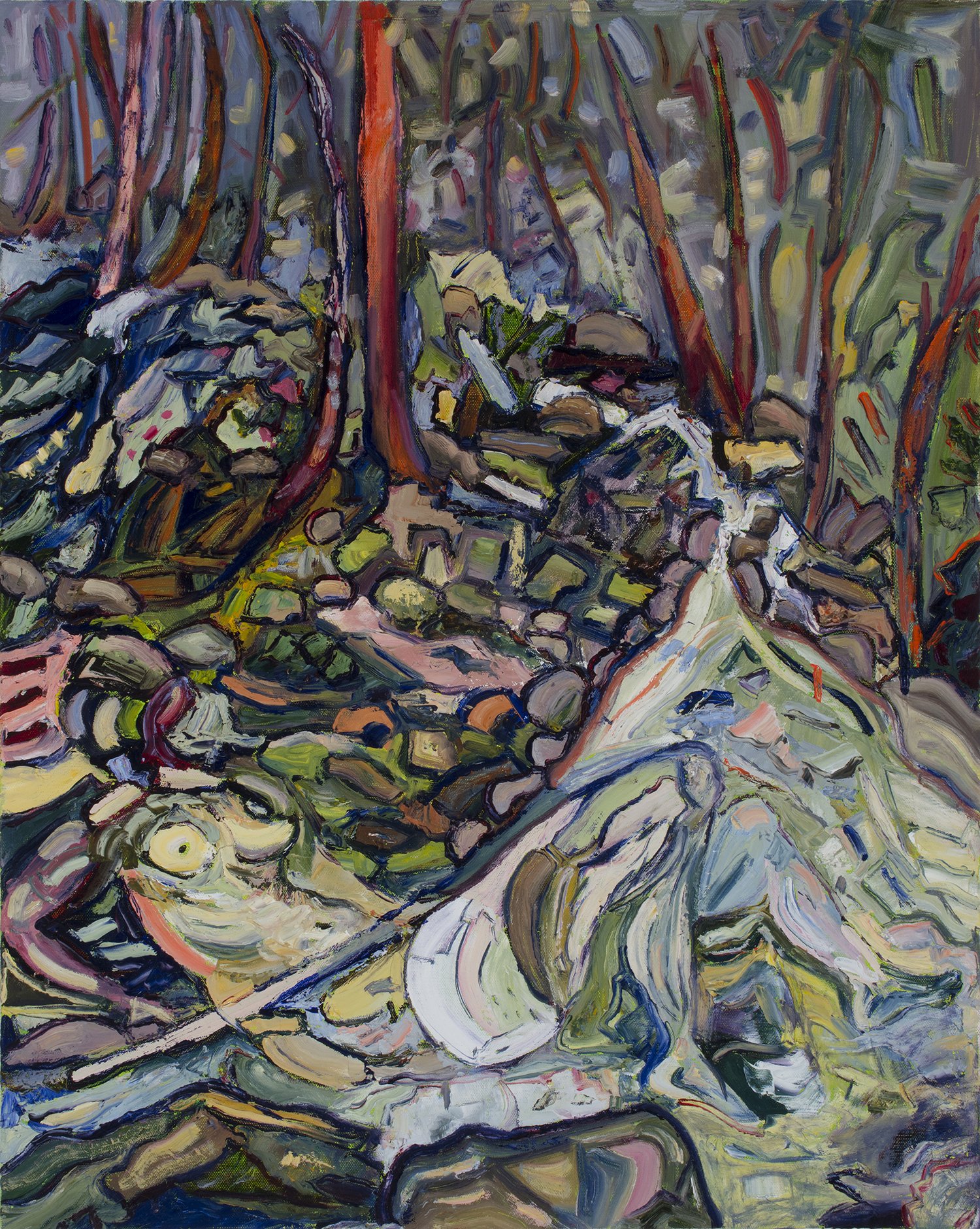 Danae and the Creek 24x30” 2020