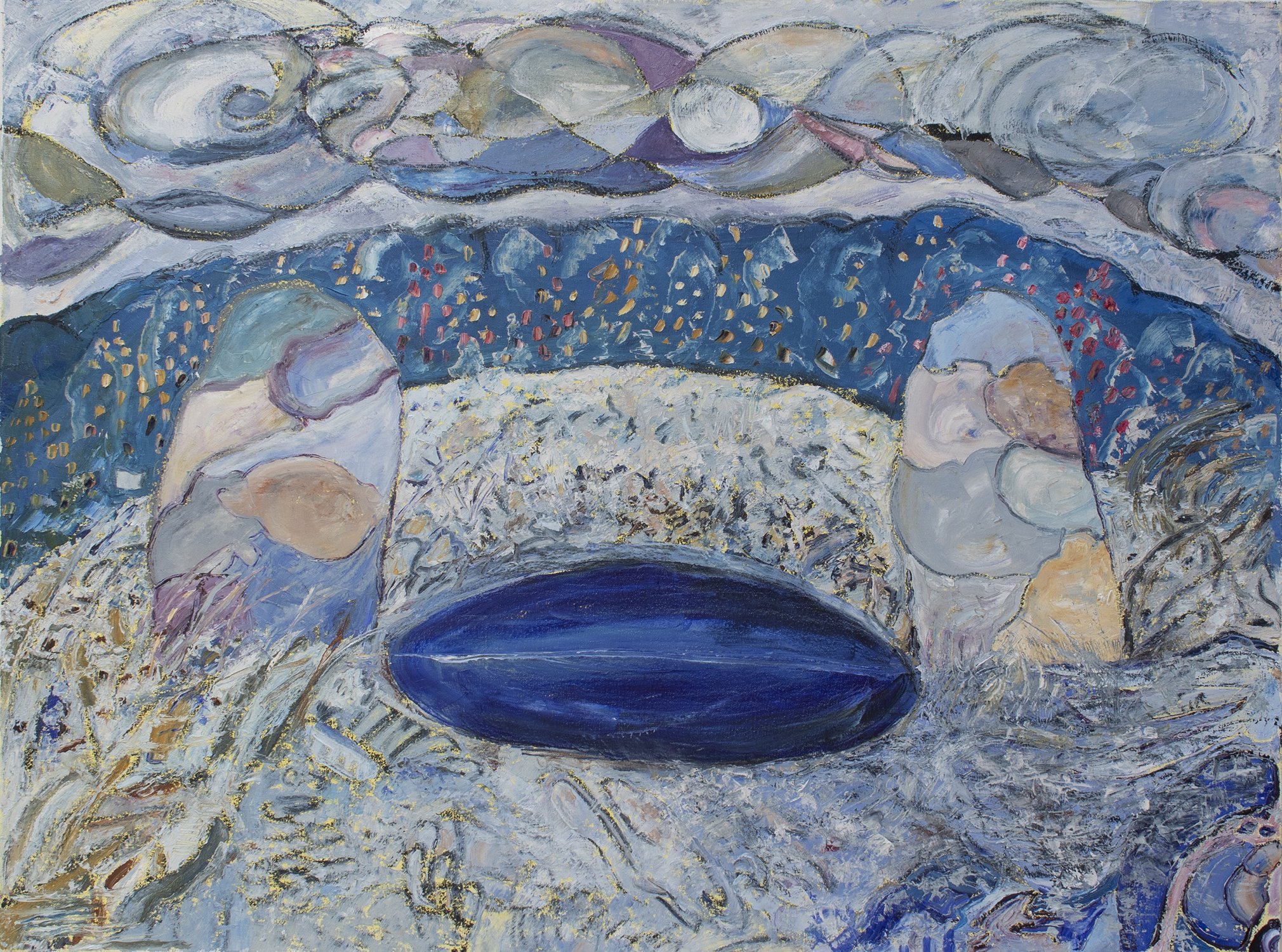 Waiting for Winter’s Thaw 30x40” 2021