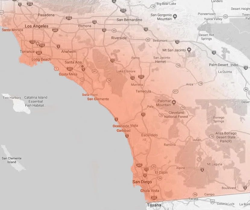 SERVICE AREA — California Office Cleaning