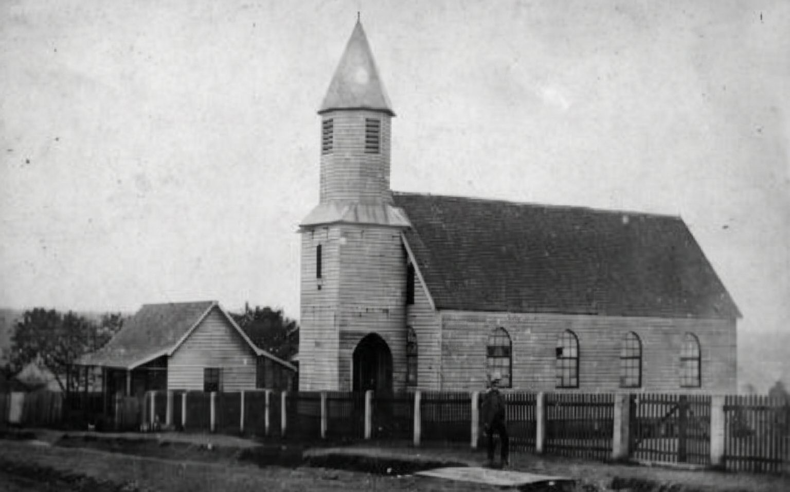   Lutheran Christ Church at Highfields, ca. 1880, State Library of Queensland, Image No. 7080  