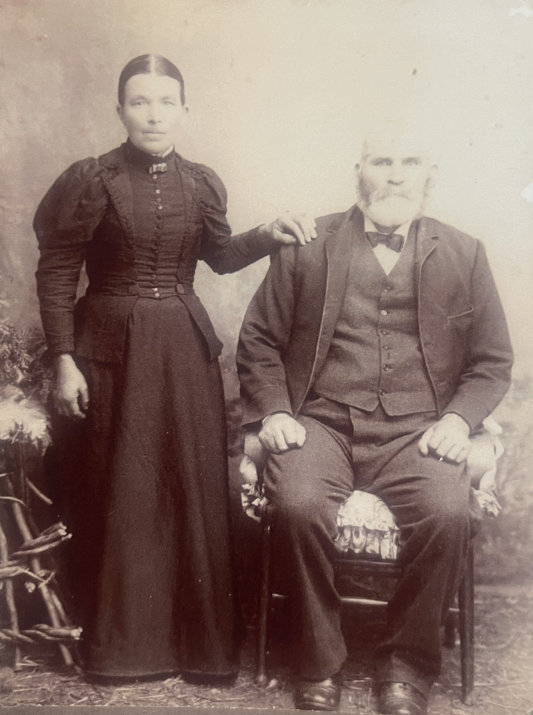   Ernst Carl Samuel Joppich and his wife Caroline (née Goesch), c.1900. From the Joppich (Kirby) Family Collection.  