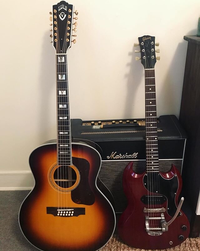 2020 has been quite the 🎸 year already - 63 les paul junior and guild f512