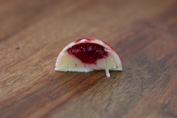 Homemade Raspberry Jam with Coconut Ganache