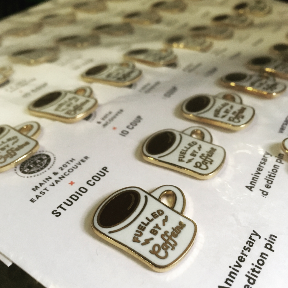 Enamel Coffee Mug Pins