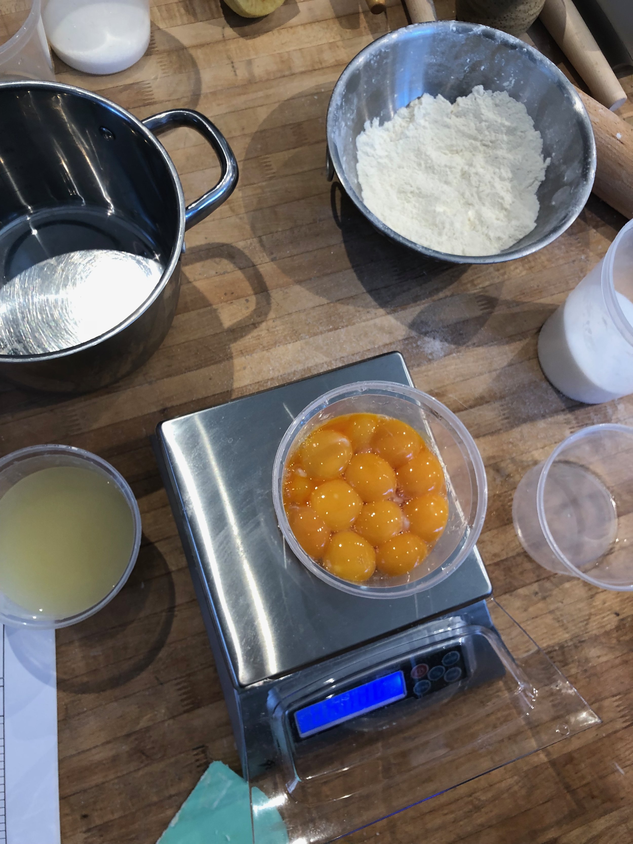 Mise en place at Seraphina's Oven