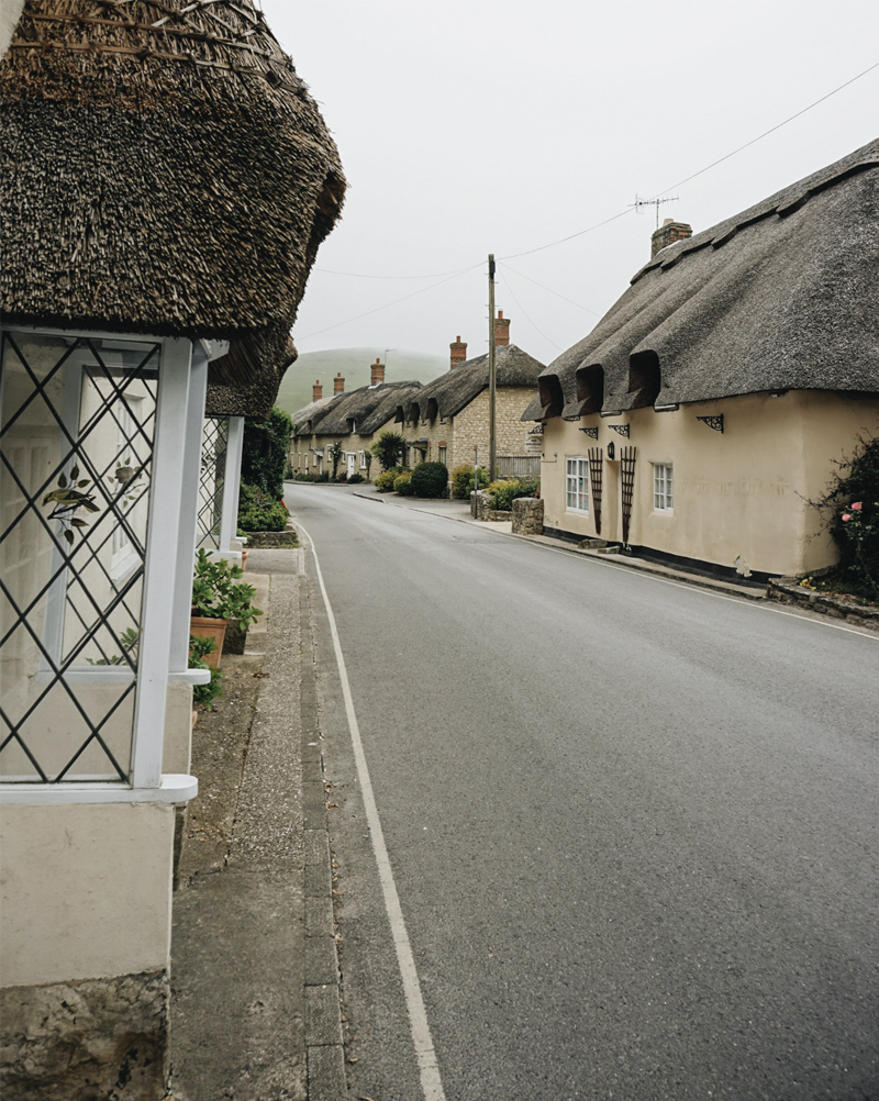 The picturesque streets on West Lulworth