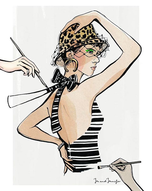 Creating outfits is an art 🎨... (Thanks to @dior I have a sudden urge to buy a bucket hat now)
#fashionillustration