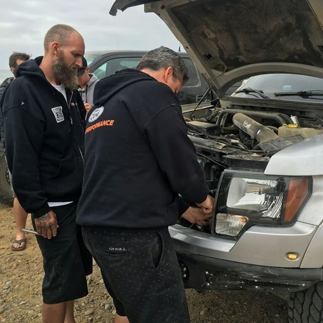 Flashback to that one time in Baja.
Taylor decided that brakes lines are unnecessary and added too much weight so he removed them. We worked a little magic and didn't stop again until BoLA. After a long night of hand making brake lines using the tong