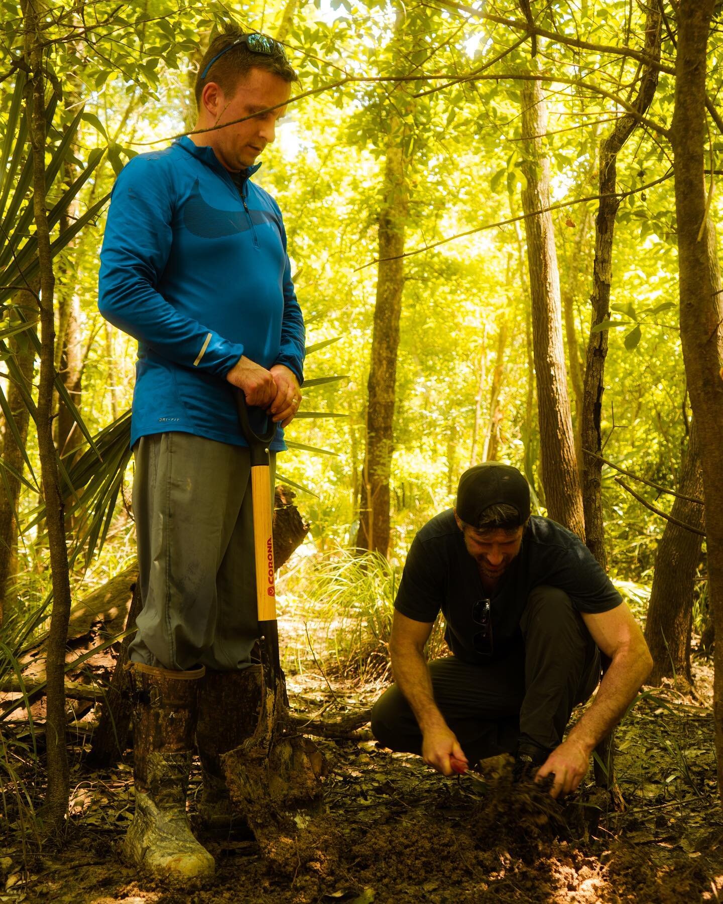 Canadian explorers dig up musket balls on an uninhabited island along the Sabine River. Well after the ban on slave importation in the United States, this island was still used as a post for trafficking slaves into the country via pirates and smuggle