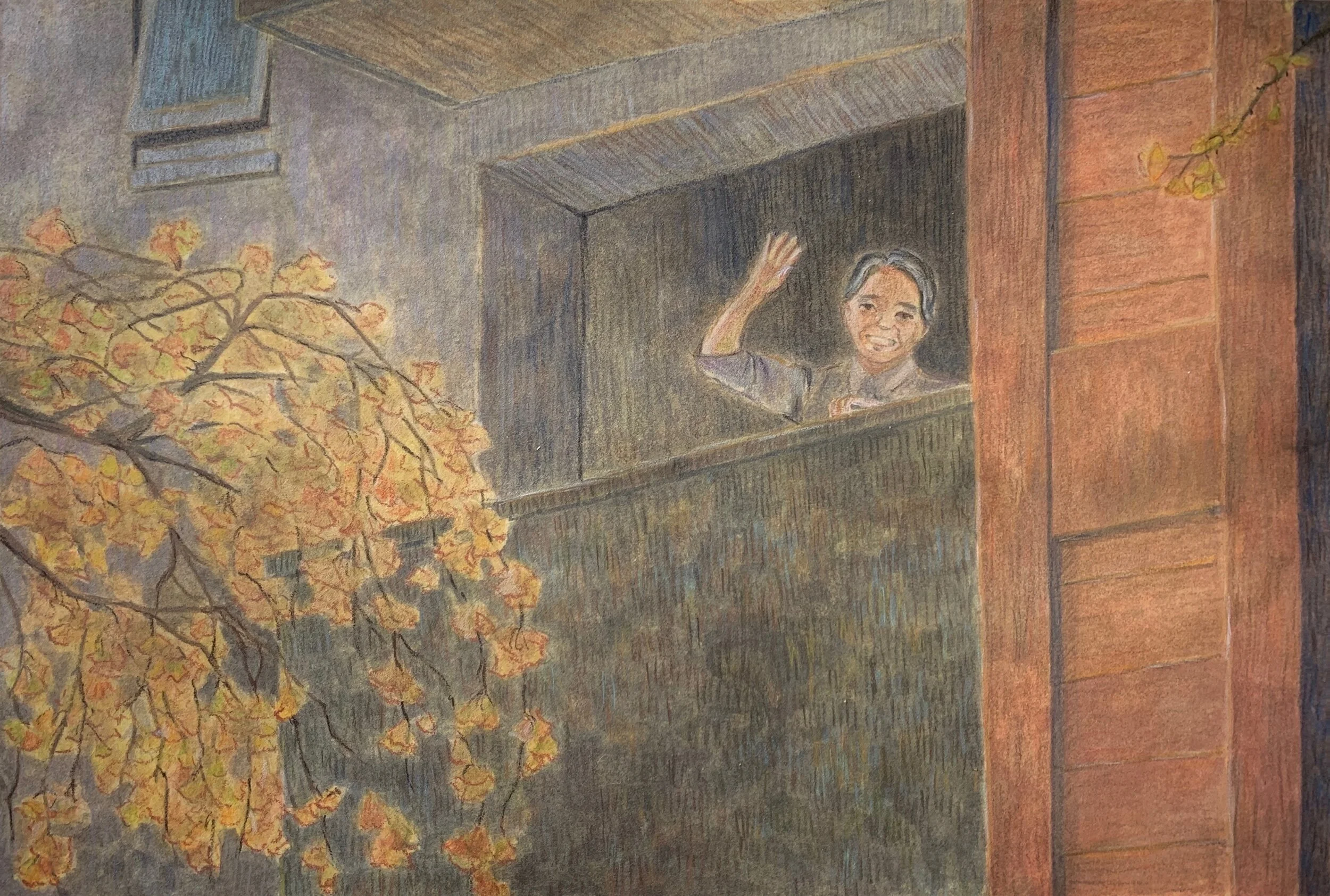🍂👵🏻👧🏻🎒童年的回忆