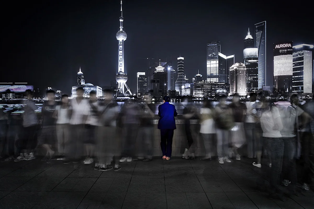 Migrant Worker, from the collection Cina Anno Zero, Shanghai, 2008. 107 x 75cm, Lambda Print on Archival Paper, Edition 1/3 + 2AP