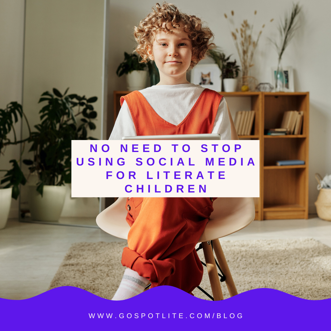 Don't panic! You don't have to stop using social media to raise literate children