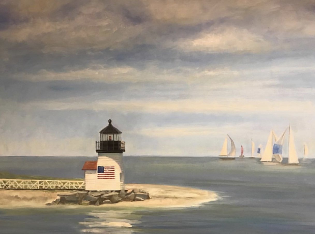 Brandt Point Light, 24 x 30 in