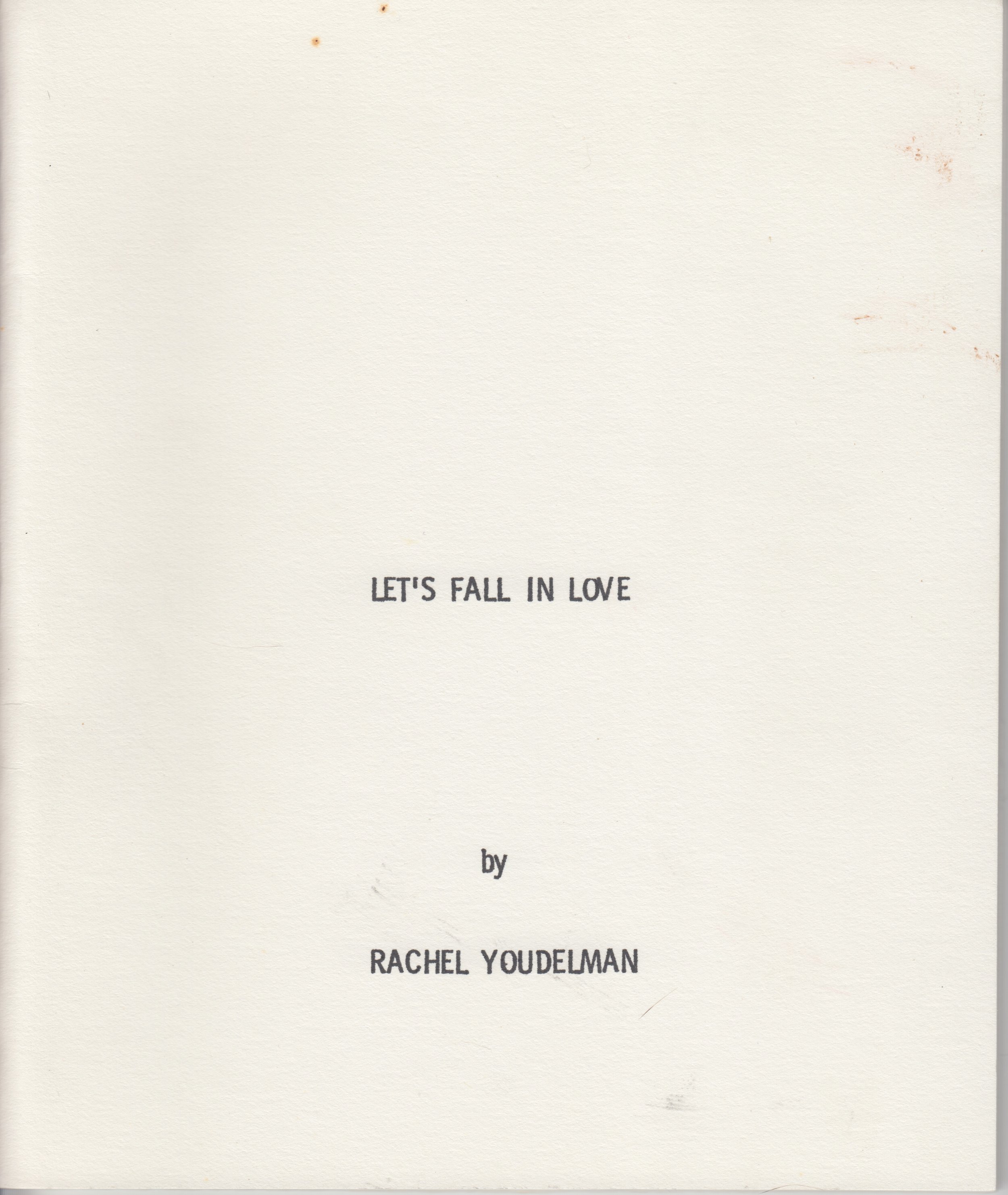 Let's Fall in Love