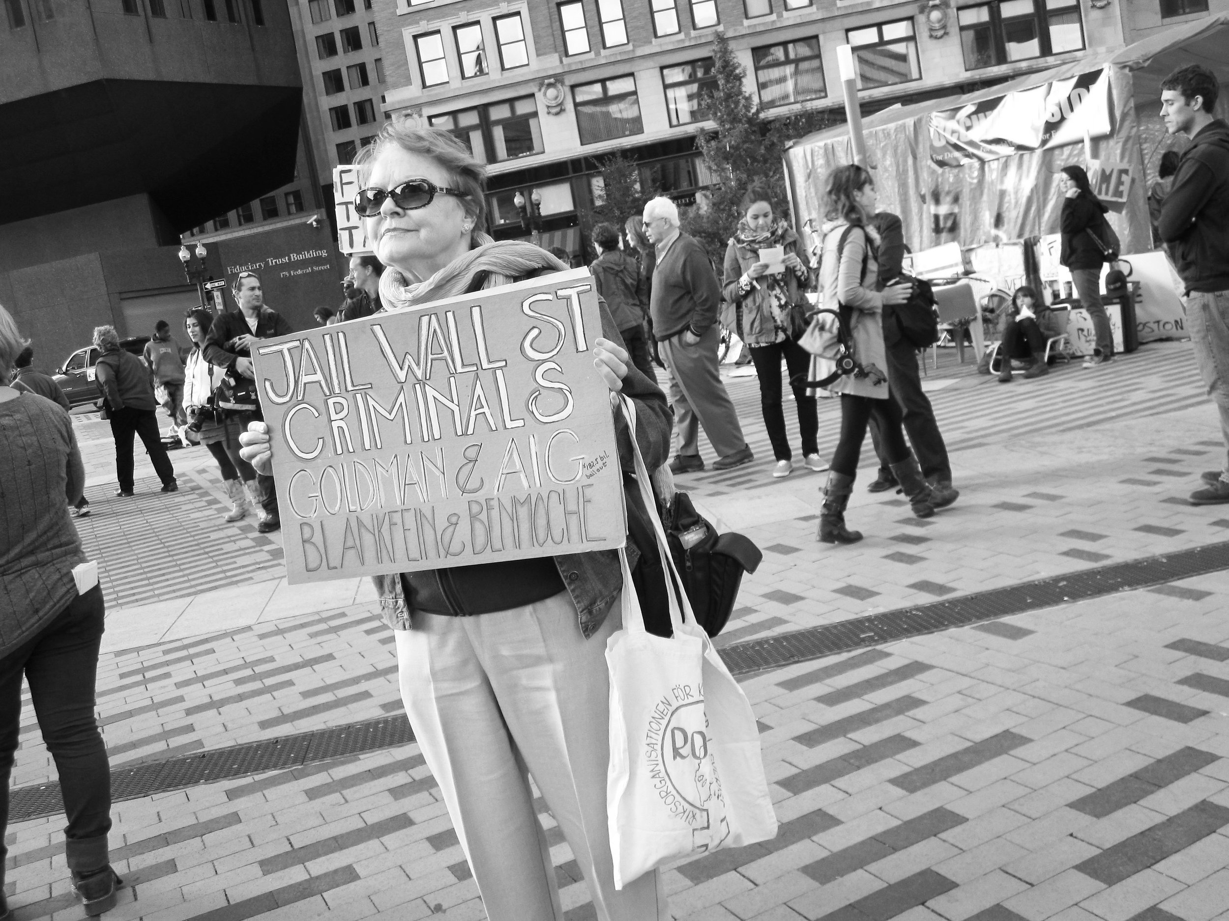 Occupy Boston, Dewey Square, October 16, 2011.