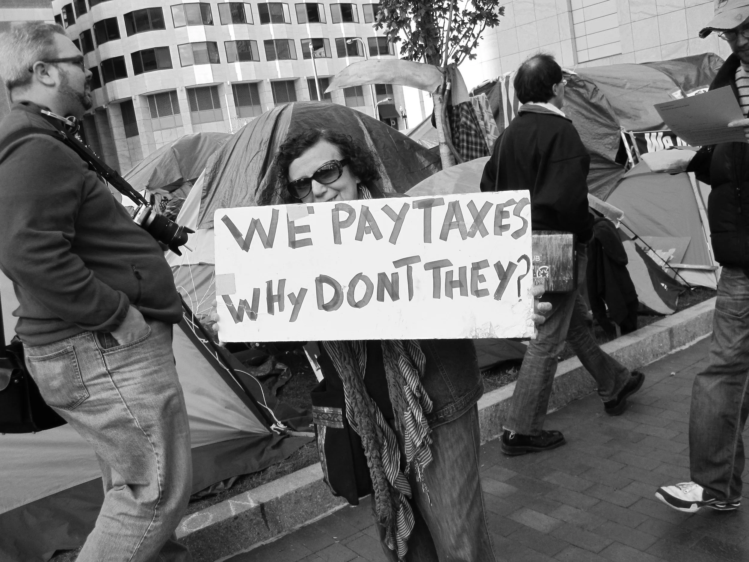 Occupy Boston, Dewey Square, October 16, 2011.