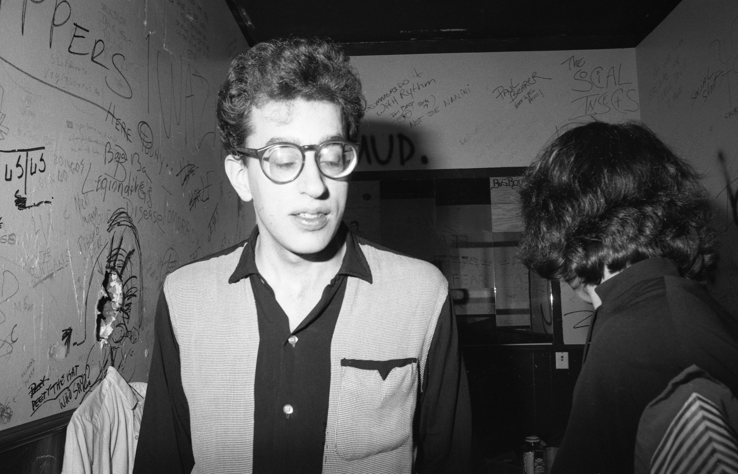 Los Angeles, ca. 1980. Backstage at the Whisky. A member of the band "No Sisters."