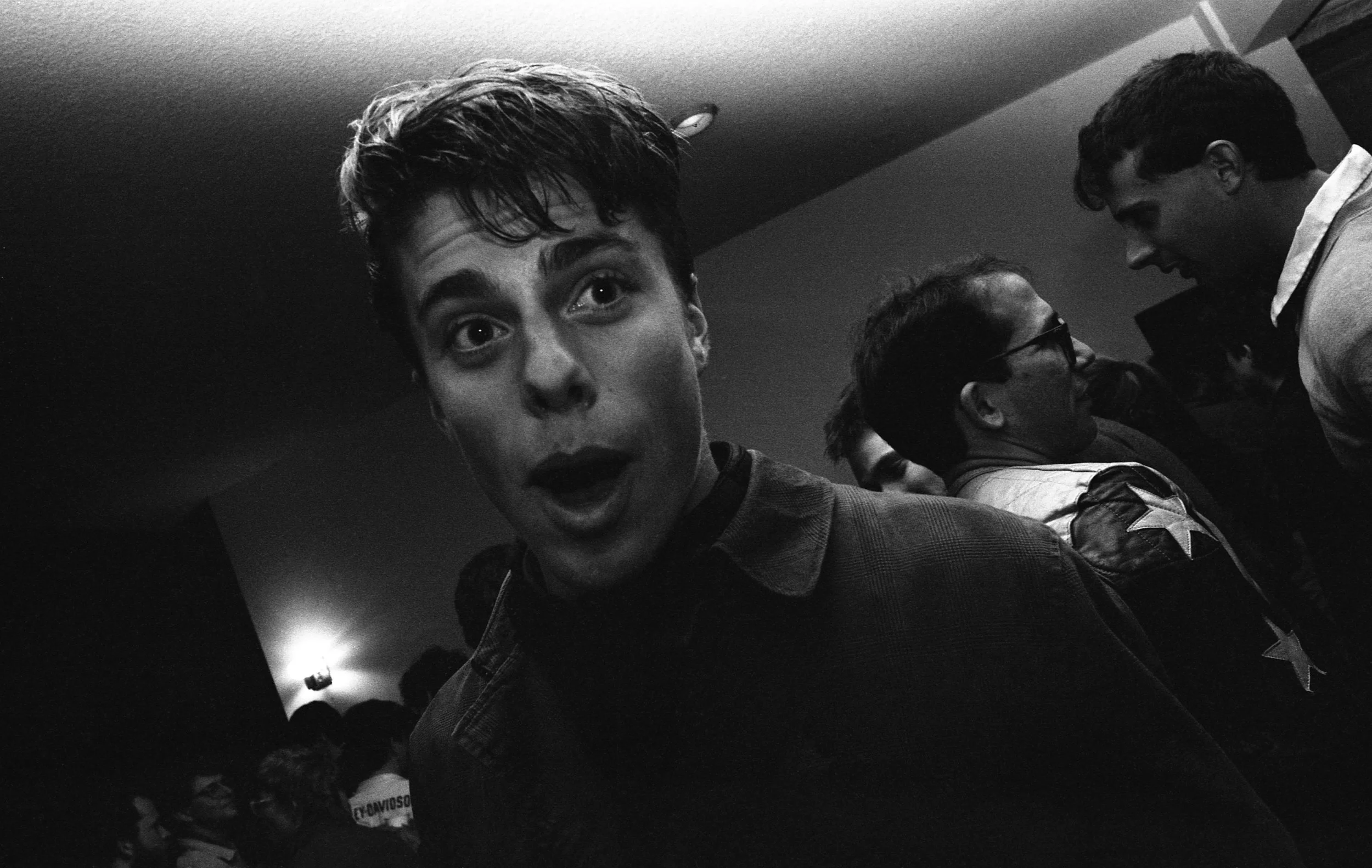 Attendee at musical event, Los Angeles, 1981.