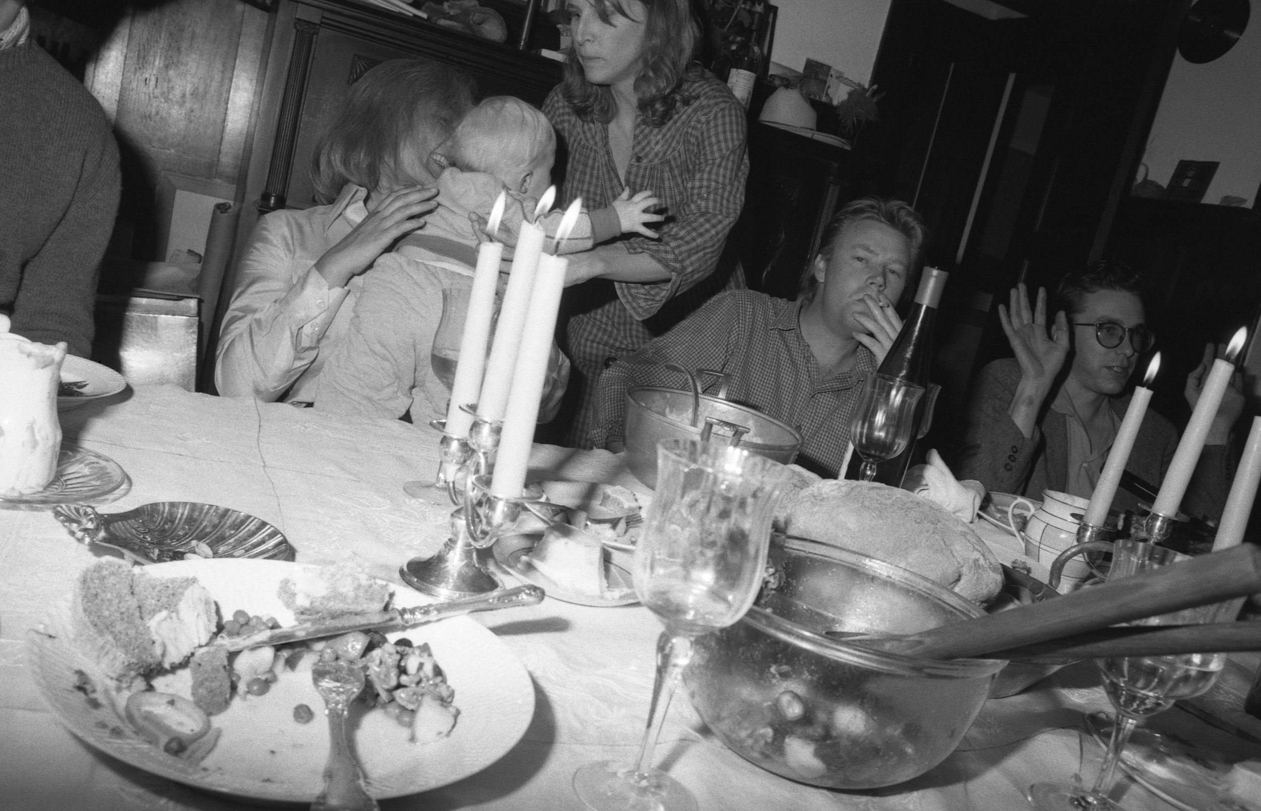 Thanksgiving at Gene Bowen's house, Fillmore, California, 1981.