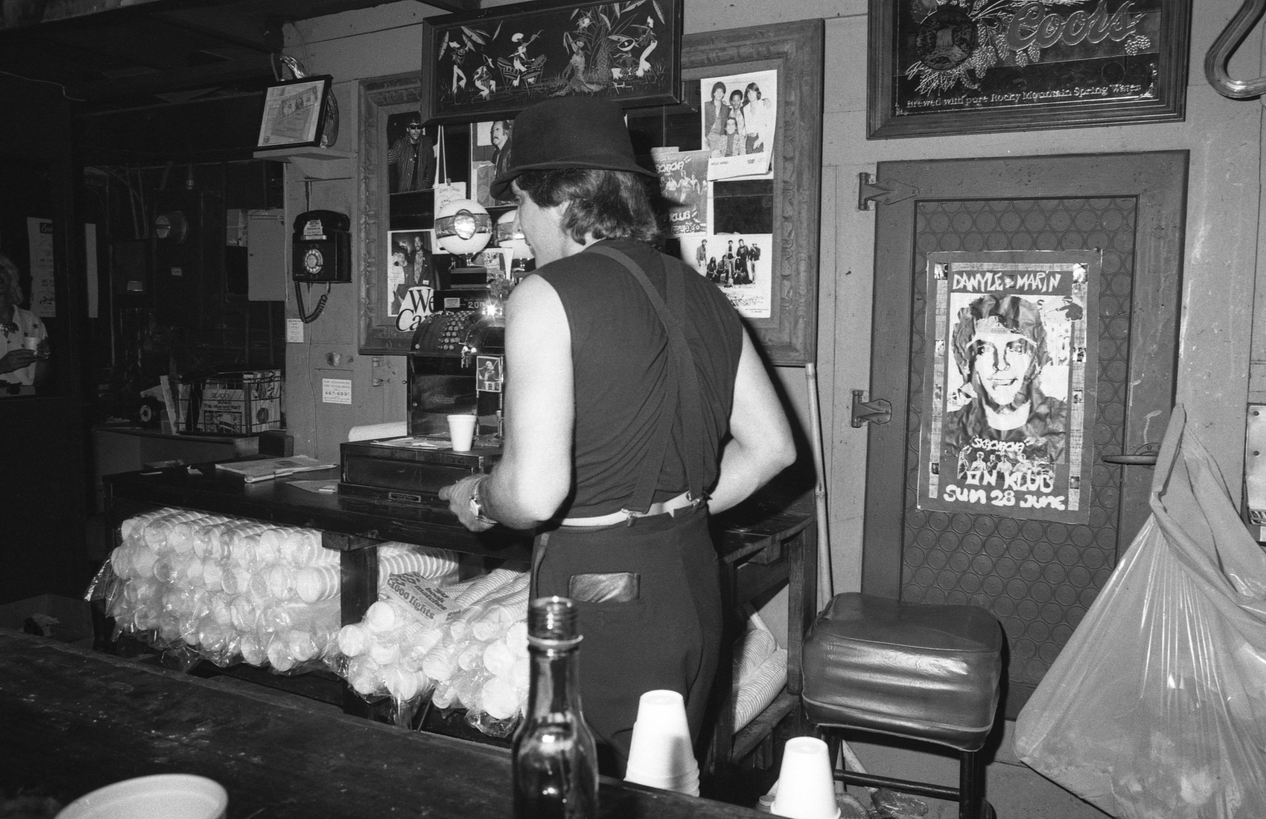 Bartender, On Klub, Los Angeles, 1981.